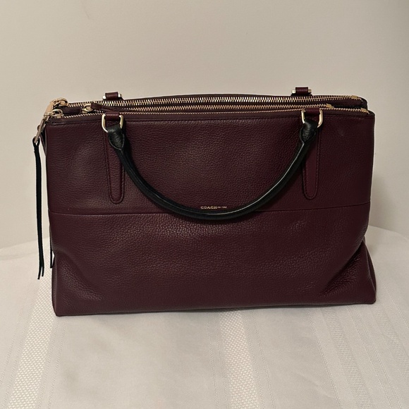 Coach Brough Bag Oxblood | NWT - Picture 8 of 16